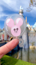Load and play video in Gallery viewer, Pink Mickey Balloon Transparent Disney Sticker