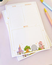 Load image into Gallery viewer, Everyday To Dos WDW Park Landmarks Planner Notepad