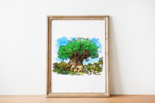 Load image into Gallery viewer, Tree of Life Disneyscape Art Print