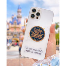 Load image into Gallery viewer, Here You Leave Today WDW Park Entrance Plaque Transparent Sticker