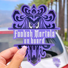 Load image into Gallery viewer, Foolish Mortals on Board Car Magnet
