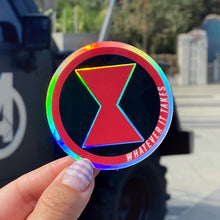 Load image into Gallery viewer, Black Widow Holographic Sticker