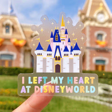 Load image into Gallery viewer, I Left My Heart At Disney World Transparent Sticker