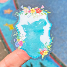 Load image into Gallery viewer, Ariel Floral Crest Transparent Sticker