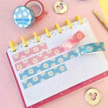 Load image into Gallery viewer, Blue Daisy Washi Tape