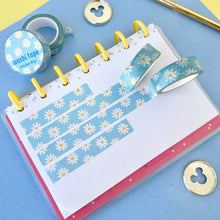 Load image into Gallery viewer, Blue Daisy Washi Tape