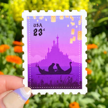 Load image into Gallery viewer, Mouse Sweethearts Fireworks Postage Stamp Sticker