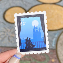 Load image into Gallery viewer, Cinderella &amp; Prince Charming Postage Stamp Sticker

