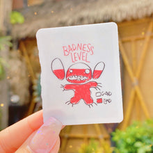 Load image into Gallery viewer, Badness Level Scribble Stitch Sticker
