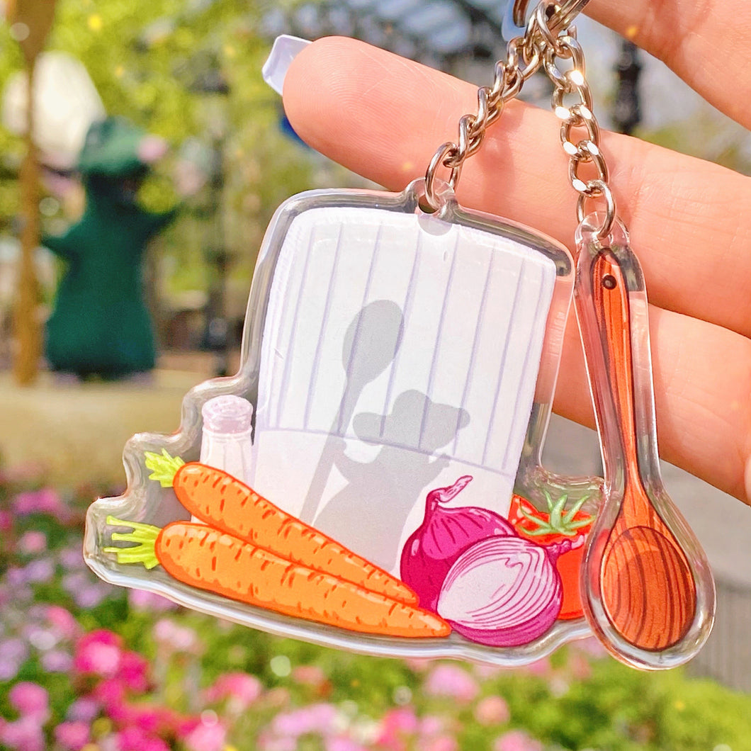 Little Chef Remy Ratatouille Transparent Acrylic Charm