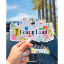 Load image into Gallery viewer, Disneyland Floral Car Decal