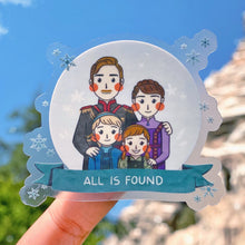 Load image into Gallery viewer, Elsa and Anna Frozen Royal Family Transparent Sticker