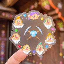 Load image into Gallery viewer, Mining Dwarfs Wreath Transparent Sticker