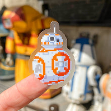 Load image into Gallery viewer, R2D2 8-Bit Transparent Sticker