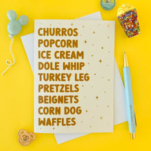 Load image into Gallery viewer, Vacation Snacks Greeting Card