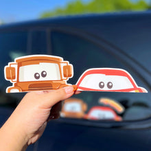 Load image into Gallery viewer, McQueen and Mater Peeker Car Decal