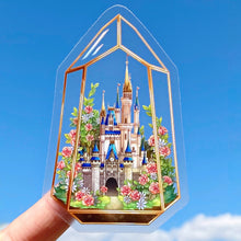 Load image into Gallery viewer, Cinderella Castle Terrarium Transparent Sticker