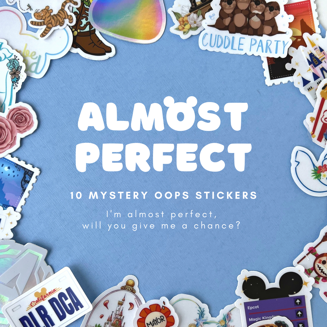 10 Pack Imperfect Oops Mystery Stickers