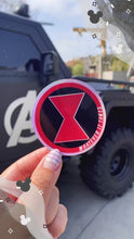 Load and play video in Gallery viewer, Black Widow Holographic Sticker
