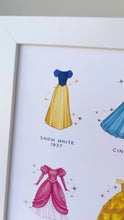 Load and play video in Gallery viewer, Princess Dress with Golden Sparkles Art Print