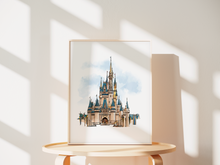 Load image into Gallery viewer, Castle Disneyscape Art Print