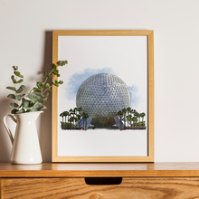 Load image into Gallery viewer, Epcot Spaceship Disneyscape Art Print