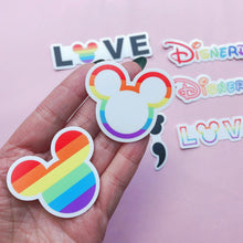 Load image into Gallery viewer, Mickey-shaped  Rainbow stickers