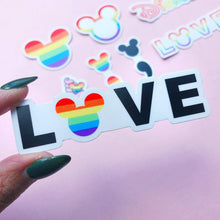 Load image into Gallery viewer, LOVE  Rainbow Sticker