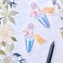 Load image into Gallery viewer, Drink Me Potion Alice in Wonderland Transparent Sticker