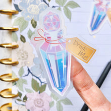 Load image into Gallery viewer, Drink Me Potion Alice in Wonderland Transparent Sticker
