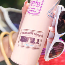 Load image into Gallery viewer, Paradise Falls Passport Stamp Transparent Sticker