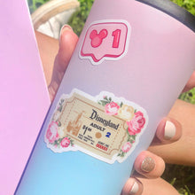 Load image into Gallery viewer, Disneyland Retro Admission Ticket Sticker