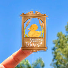 Load image into Gallery viewer, Snuggly Duckling Tangled Transparent Sticker