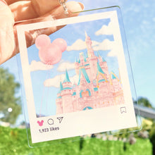Load image into Gallery viewer, Cinderella Castle View Instagram Frame Acrylic Charm