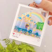 Load image into Gallery viewer, Sleeping Beauty Castle View Instagram Frame Acrylic Charm