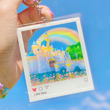 Load image into Gallery viewer, Sleeping Beauty Castle View Instagram Frame Acrylic Charm