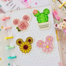 Load image into Gallery viewer, Rose Mickey Floral Sticker