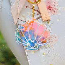 Load image into Gallery viewer, Mermaid Shell Pearl Iridescent Transparent Acrylic Charm