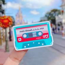 Load image into Gallery viewer, Main Street USA Cassette Mix Tape Retro Sticker