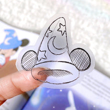 Load image into Gallery viewer, Sketch Sorcerer Hat Transparent Sticker