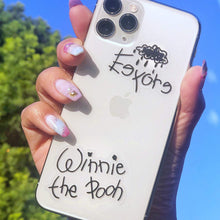 Load image into Gallery viewer, Pooh Bear Autograph Transparent Sticker