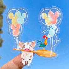 Load image into Gallery viewer, Pua Hei Hei Mickey Balloon Transparent Sticker