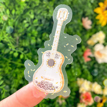 Load image into Gallery viewer, Coco Guitar Marigold Petals Transparent Sticker