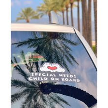 Load image into Gallery viewer, Special Needs Child On Board Car Decal