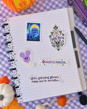 Load image into Gallery viewer, Grim Grinning Ghosts Transparent Sticker