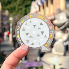 Load image into Gallery viewer, Epcot Spaceship Earth Transparent Sticker