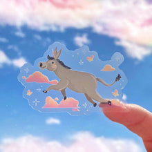 Load image into Gallery viewer, Luisa’s Unicorn Donkey Transparent Sticker
