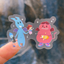 Load image into Gallery viewer, Pain and Panic Plushie Transparent Sticker