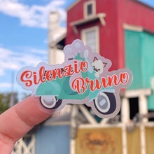 Load image into Gallery viewer, Silenzio Bruno Transparent Sticker