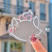 Load image into Gallery viewer, Marie Flower Wreath Transparent  Sticker